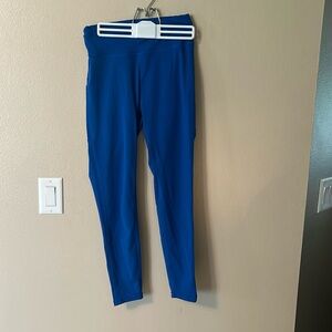 Bright blue leggings